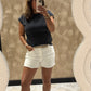 DENISE VISCOSE TOP ANTRACIET
