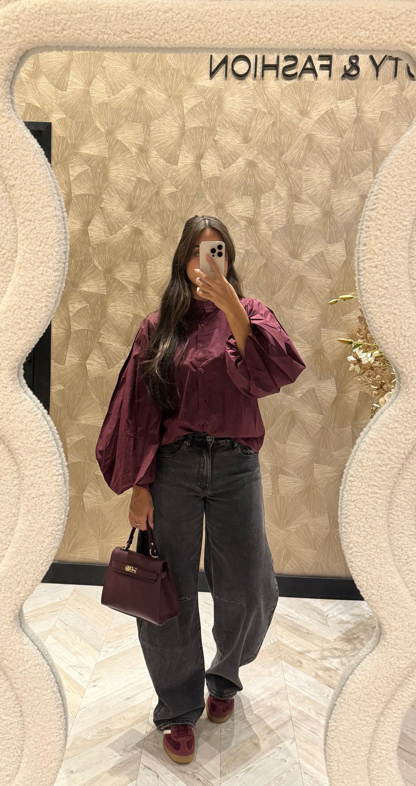 Josje burgundy blouse