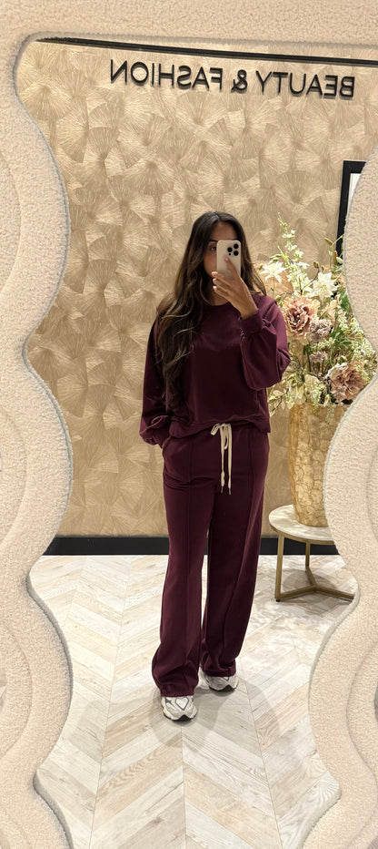 Romy joggingspak bordeau