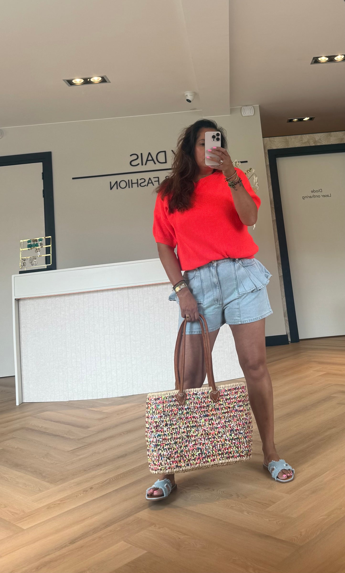 Mandy Jane top fluo oranje