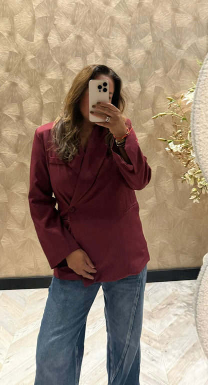 Marie overslag blazer Bordeau