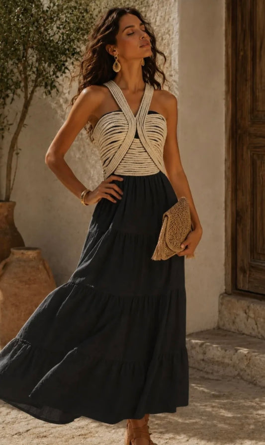 Boho dress zwart
