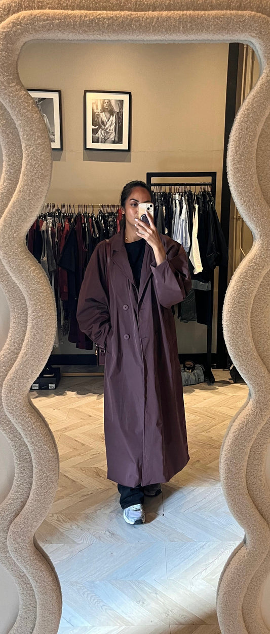Monique trenchcoat bruin