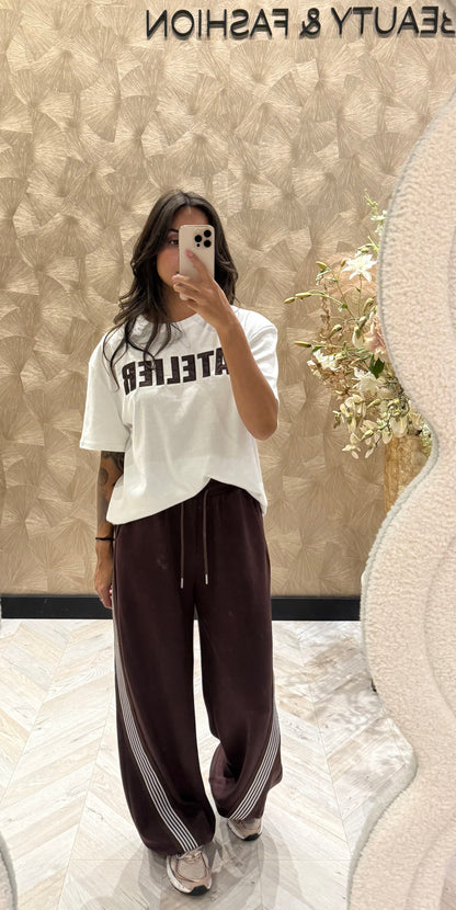 Wendy joggingbroek bruin bies