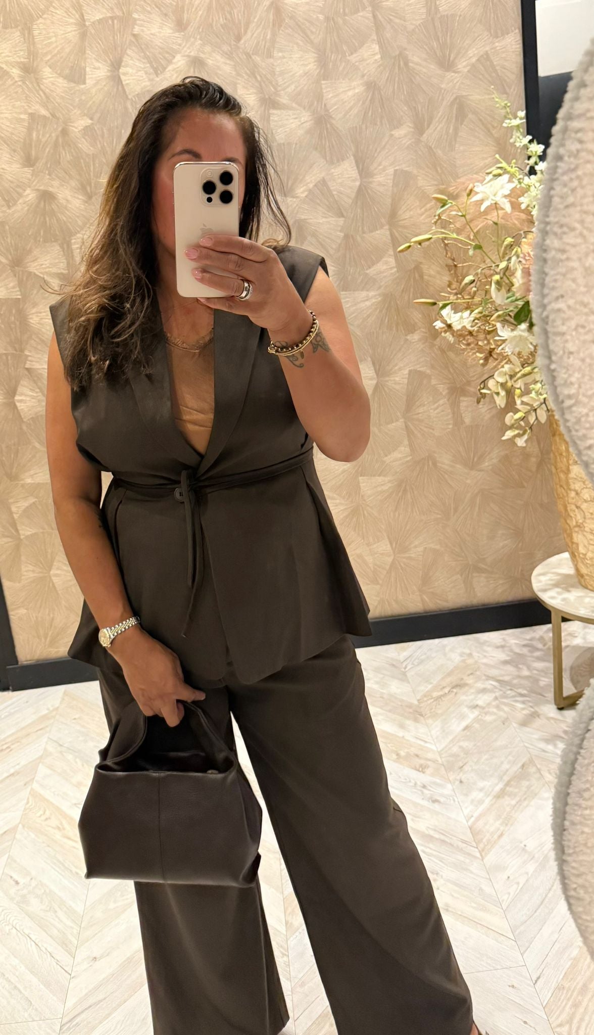 Ambika Zoë  bruine gilet