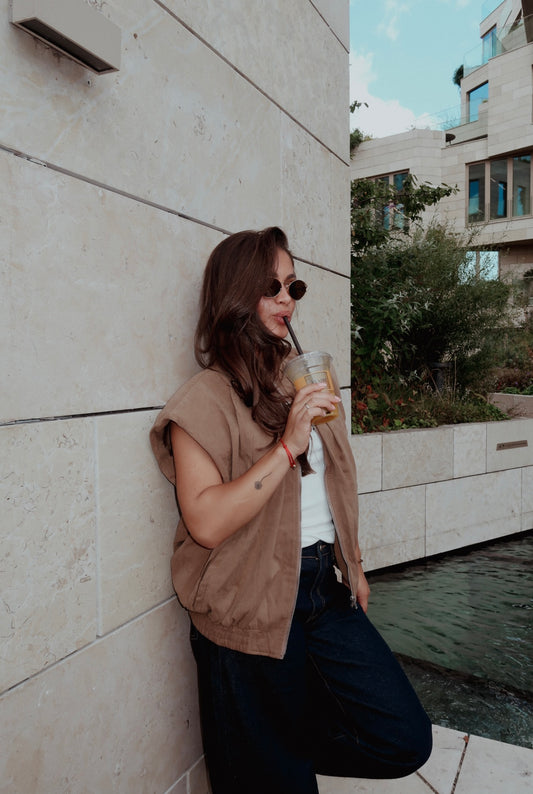 Patrice gilet Camel