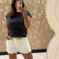 DENISE VISCOSE TOP ANTRACIET