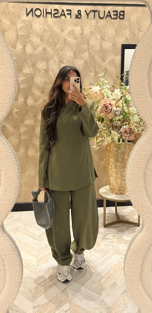 Bionda blazer olive green