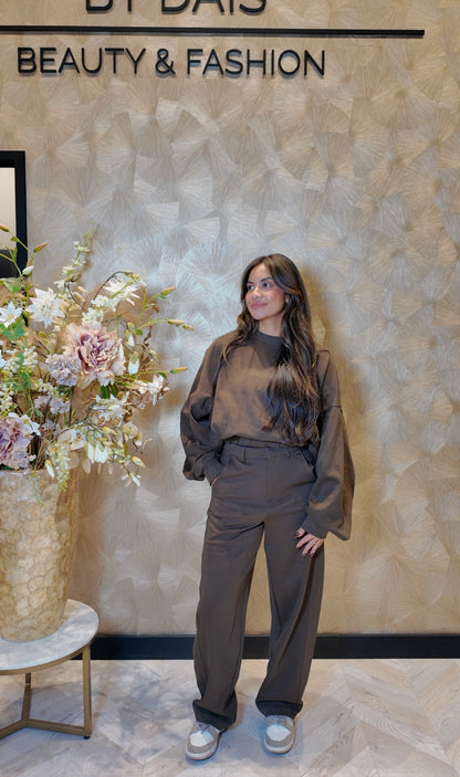 Ambika joggingpak bruin