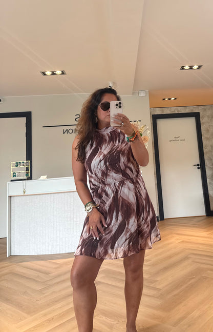 Noa dress print Brown