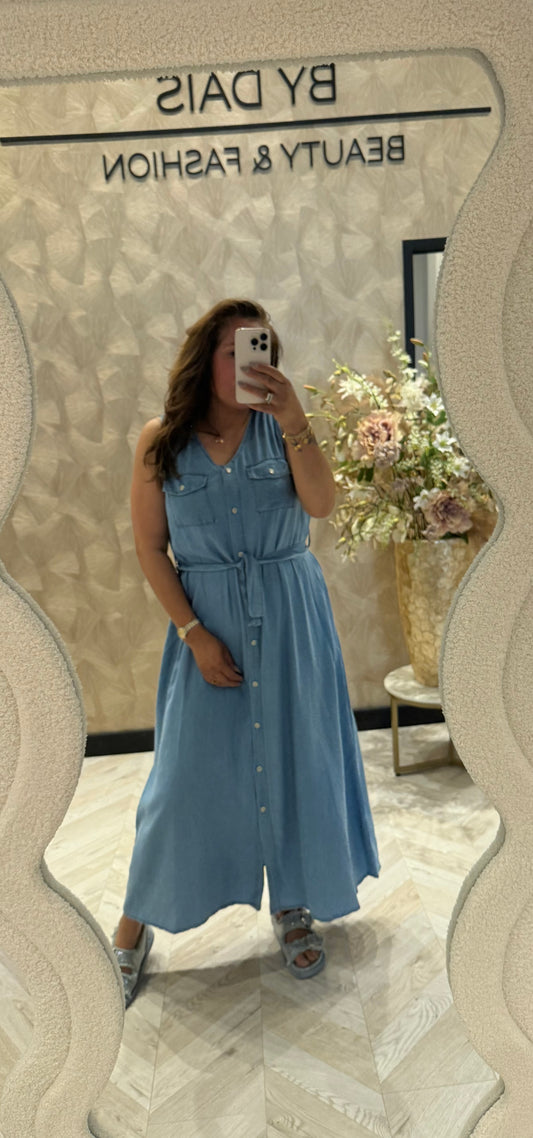 SANDY DENIM DRESS