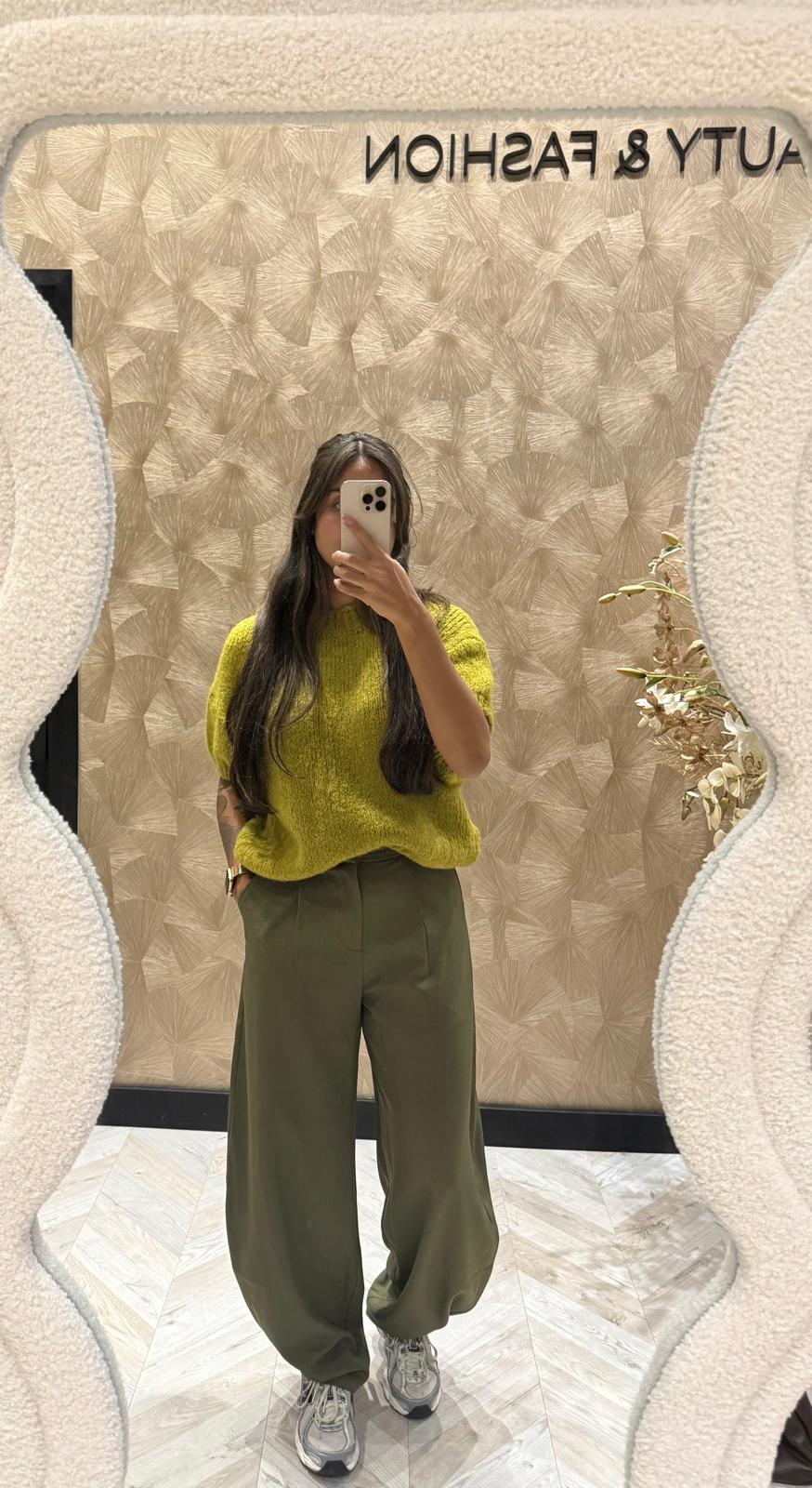 Ginger lime groene trui