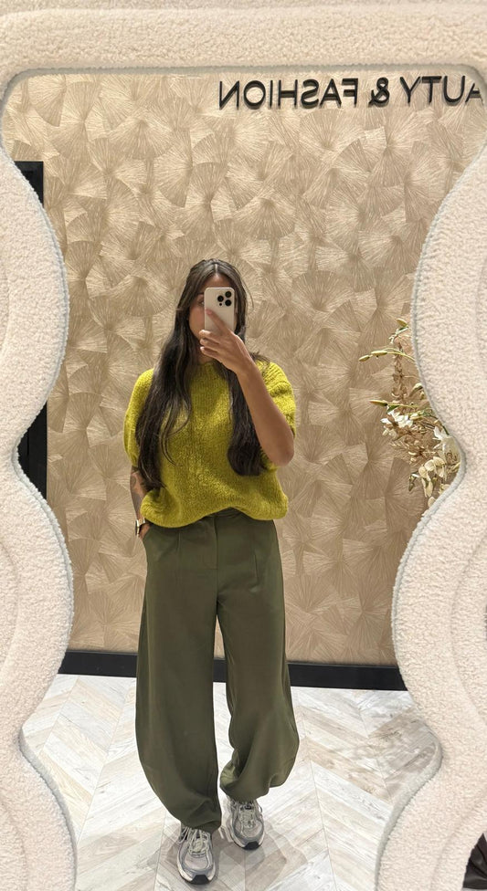 Ginger lime groene trui