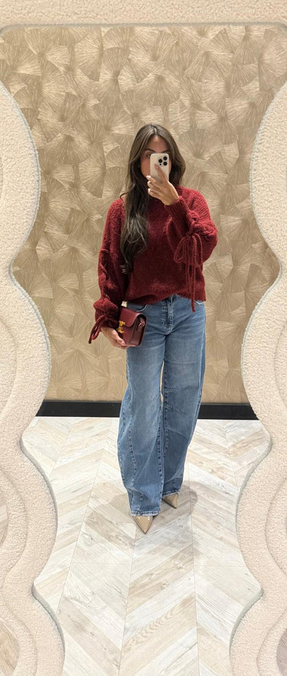 Britney bordeaux trui